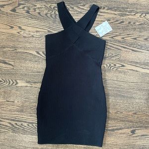 RUMOR BLACK WIGGLE DRESS NEW S M